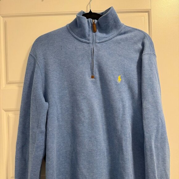 Polo Ralph Lauren Men’s 1/4 Zip Pullover — Blue | Size M (Excellent Condition) - Picture 6 of 6